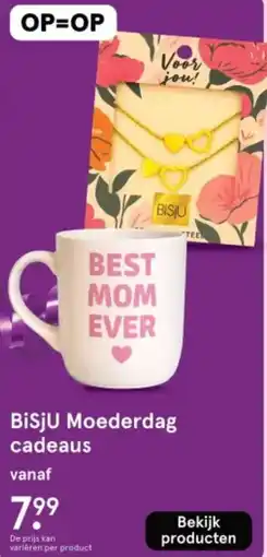 Etos BiSjU Moederdag cadeaus aanbieding