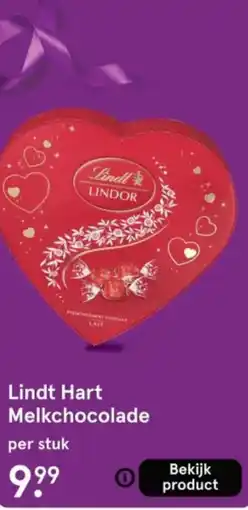 Etos Lindt Hart Melkchocolade aanbieding