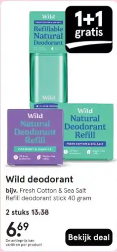 Etos Wild deodorant aanbieding