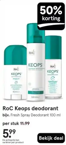 Etos RoC Keops deodorant aanbieding