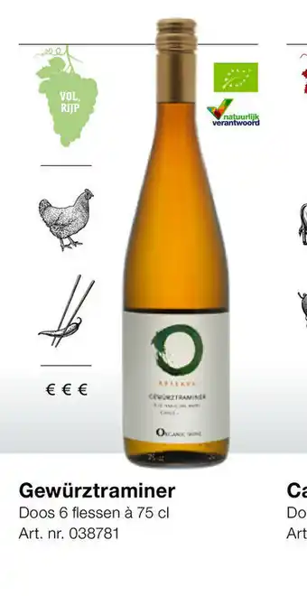 Bidfood Gewurztraminer Doos 6 flessen a 75 cl aanbieding