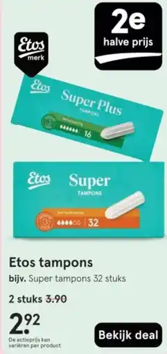 Etos Etos tampons aanbieding