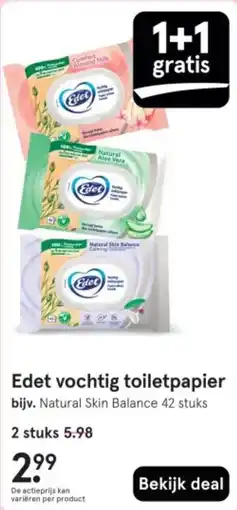 Etos Edet vochtig toiletpapier aanbieding