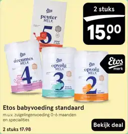Etos Etos babyvoeding standaard aanbieding