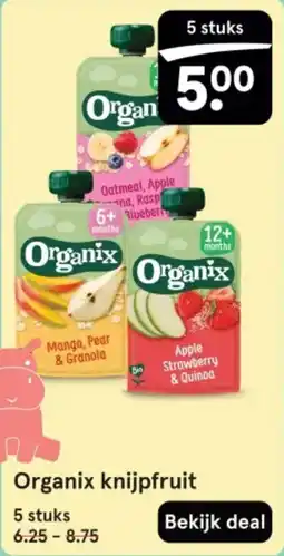 Etos Organix Knijpfruit aanbieding