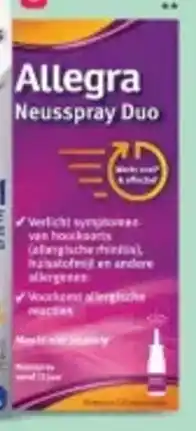 Etos Allegra Neusspray aanbieding