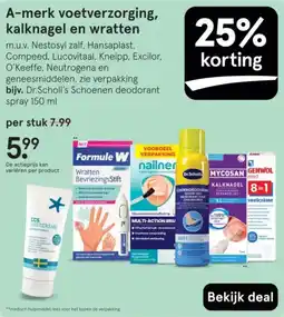 Etos A-merk voetverzorging, kalknagel en wratten aanbieding