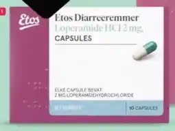 Etos Etos Diarreeremmer Loperamide HCI 2 mg aanbieding