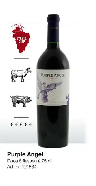 Bidfood Purple Angel Doos flessen a 75 cl aanbieding