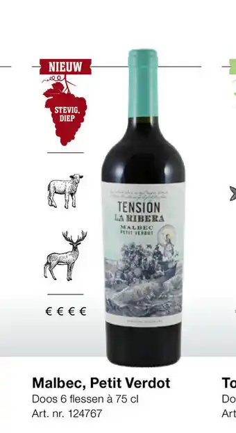 Bidfood Malbec, Petit Verdot Doos flessen a 75 cl aanbieding