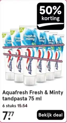 Etos Aquafresh Fresh & Minty tandpasta aanbieding