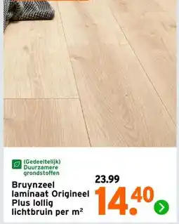 GAMMA Bruynzeel laminaat Origineel Plus lollig lichtbruin aanbieding