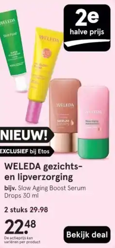 Etos Weleda Gezichts en Lipverzorging aanbieding