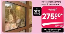 Etos Hotelovernachting voor 2 personen aanbieding