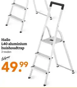Blokker Hailo L40 aluminium huishoudtrap aanbieding