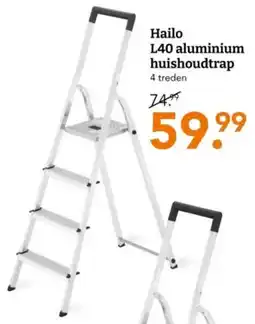 Blokker Hailo L40 aluminium huishoudtrap aanbieding
