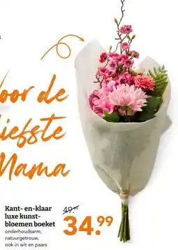 Blokker Kant-en-klaar luxe kunstbloemen boeket aanbieding