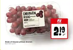Jumbo Rode of blauwe pitloze druiven aanbieding