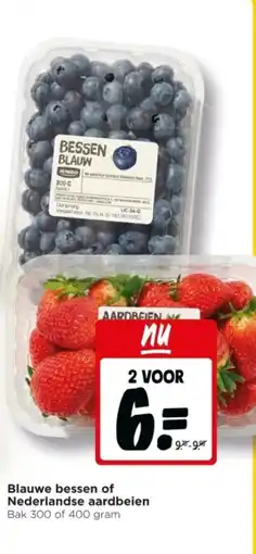 Jumbo Blauwe bessen of nederlandse aardbeien aanbieding