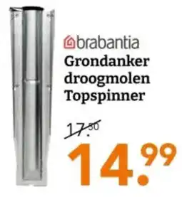 Blokker Brabantia Grondanker droogmolen Topspinner aanbieding