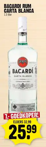 Super Dirck 3 Bacardi rum carta blanca aanbieding
