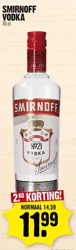 Super Dirck 3 Smirnoff Vodka aanbieding