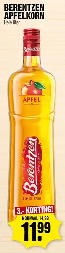 Super Dirck 3 Berentzen apfelkorn aanbieding