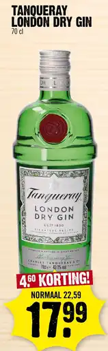Super Dirck 3 Tanqueray London Dry Gin aanbieding
