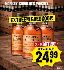 Super Dirck 3 Monkey Shoulder Whisky aanbieding
