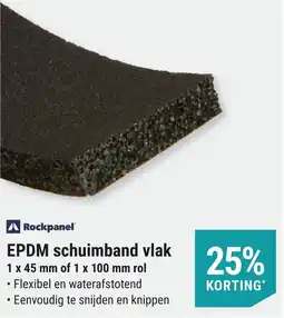 Pontmeyer Rockpanel EPDM Schuimband Vlak aanbieding
