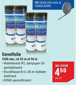 Pontmeyer Gevelfolie aanbieding