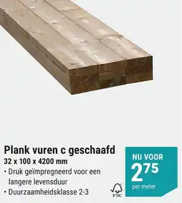 Pontmeyer Plank vuren c geschaafd aanbieding