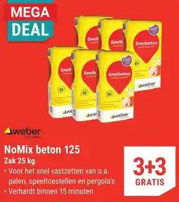 Pontmeyer Weber NoMix beton 125 aanbieding