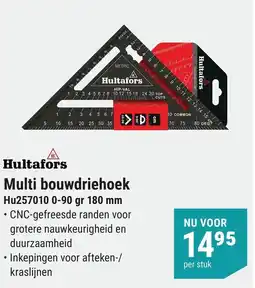 Pontmeyer Hultafors Multi Bouwdriehoek aanbieding