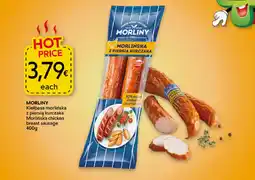 Food Plus Morliny Kiełbasa morlińska z piersią kurczaka Morlińska chicken breast sausage aanbieding