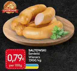 Food Plus Saltowski Serdelki Wieners aanbieding