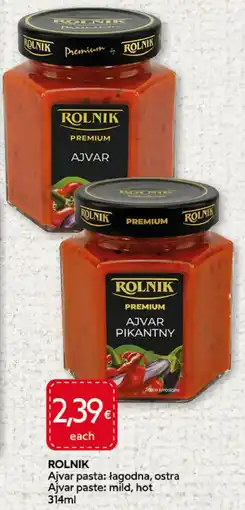 Food Plus Rolnik Ajvar paste: mild, hot aanbieding