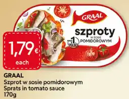 Food Plus Graal Sprats in tomato sauce aanbieding
