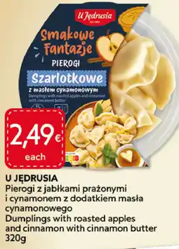 Food Plus U Jędrusia Dumplings with roasted apples and cinnamon with cinnamon butter aanbieding
