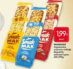 Food Plus Smakmak Zapiekanka, Wybrane rodzaje Baguette aanbieding