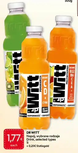 Food Plus Dr. Witt Napój, Wybrane Rodzaje aanbieding