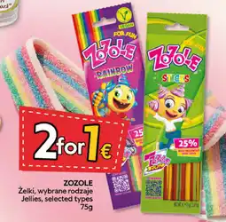 Food Plus Zozole Jellies, selected types aanbieding
