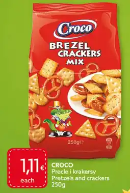 Food Plus Croco Pretzels and Crackers aanbieding