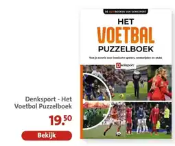 Bruna Denksport Het Voetbal Puzzelboek aanbieding