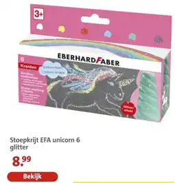Bruna Stoepkrijt EFA unicorn 6 glitter aanbieding