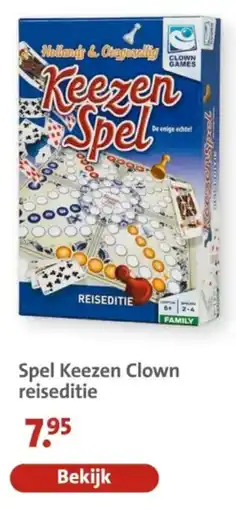 Bruna Spel Keezen Clown Reiseditie aanbieding