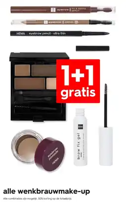HEMA Alle Wenkbrauwmake-Up aanbieding