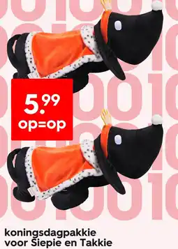 HEMA Koningsdagpakkie voor Siepie en Takkie aanbieding