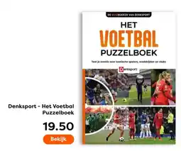 The Read Shop Denksport Het Voetbal Puzzelboek aanbieding