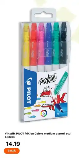 The Read Shop Viltstift PILOT frixion Colors medium assorti etui aanbieding